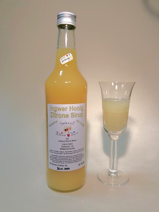 Neues Produkt - Ingwer-Honig-Zirone-Sirup